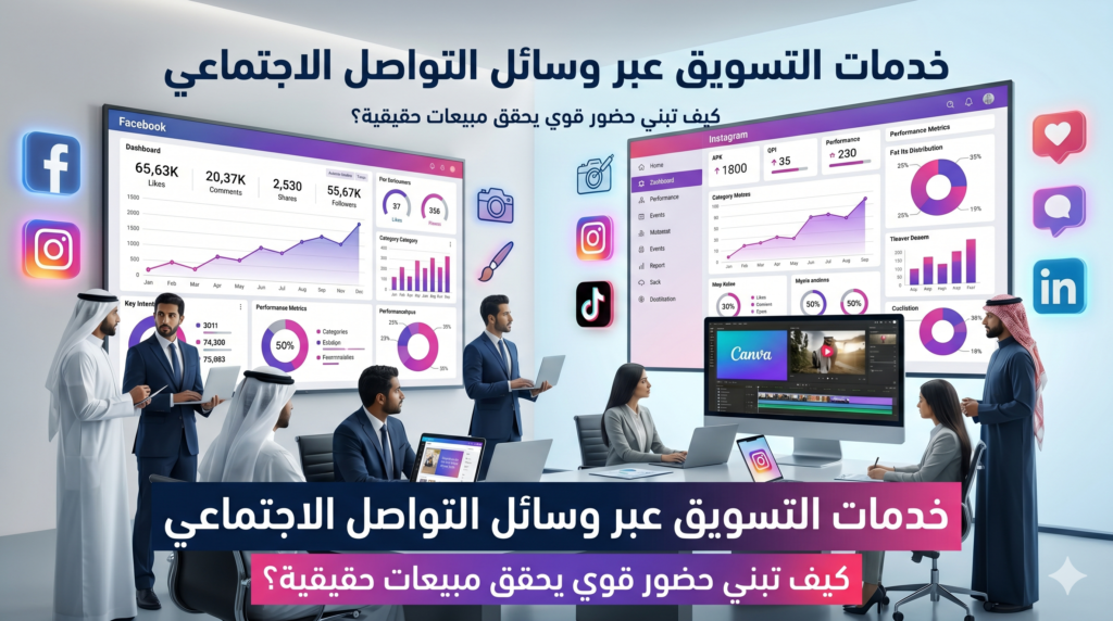 خدمات التسويق عبر وسائل التواصل الاجتماعي | Social Media Marketing لزيادة التفاعل والمبيعات